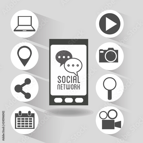 socia media related icons image 