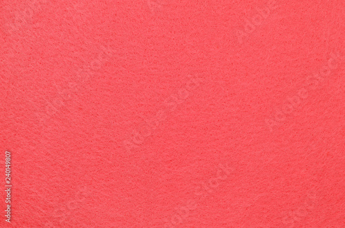 Closeup of coral felt texture for background