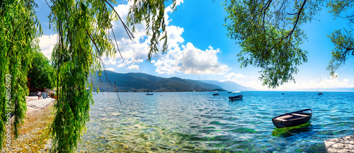 View of the scenic lake Ohrid, Ohrid, Macedonia photo