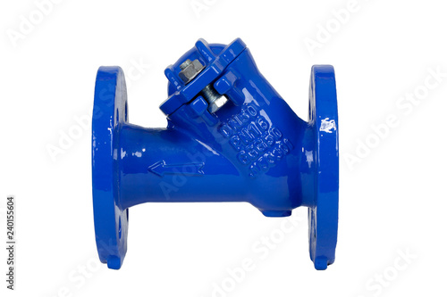 check valve for waterworks on white background