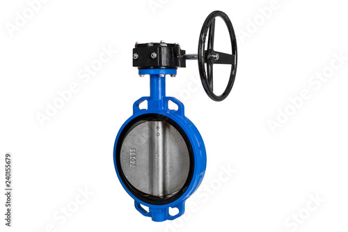 Butterfly valve on the white background,isolated