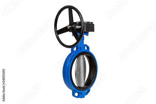 Butterfly valve on the white background,isolated