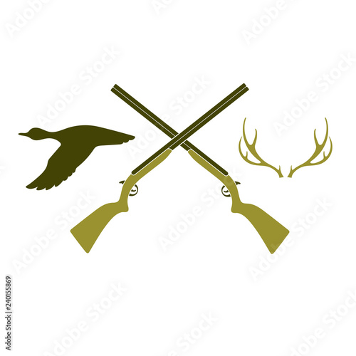 Hunting club logo icon