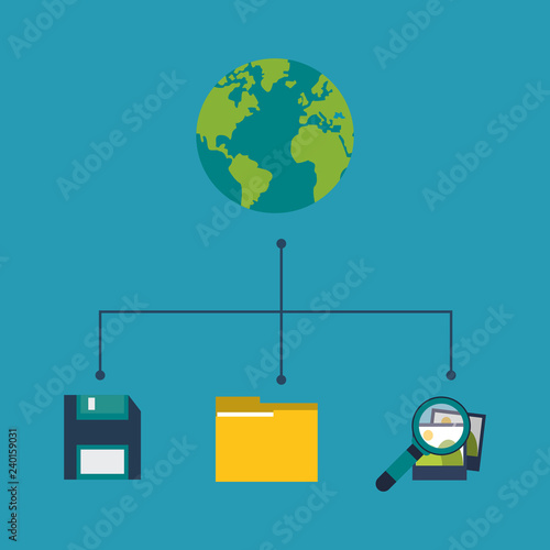 data center related icons image