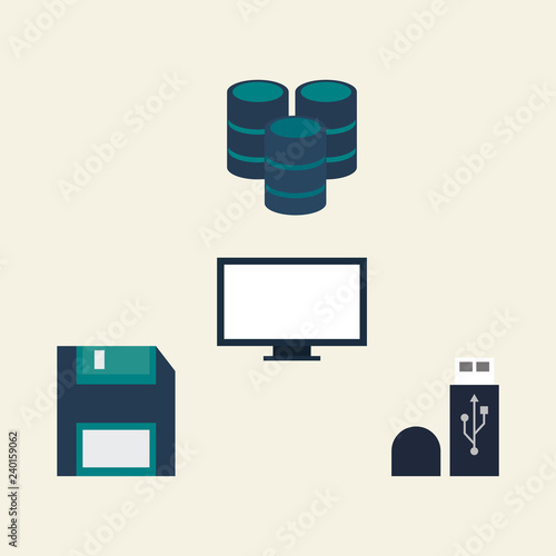data center related icons image