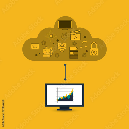 data center related icons image