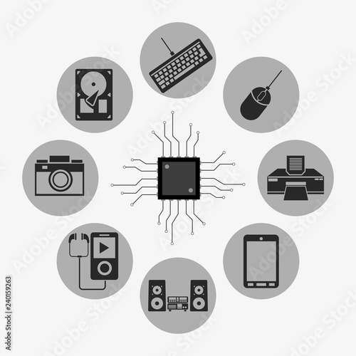 data center related icons image