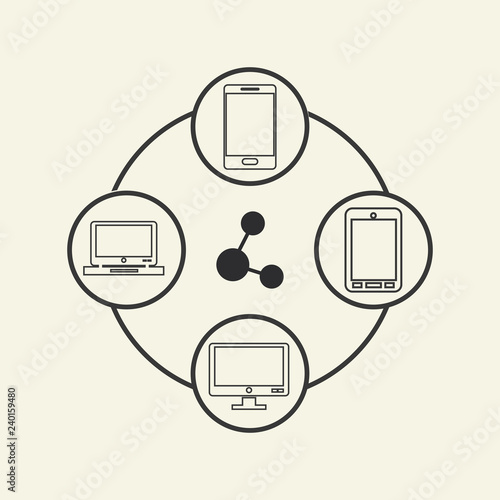 data center related icons image