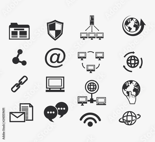 data center related icons image