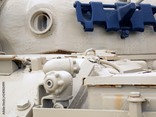 Fragment of the battle tank