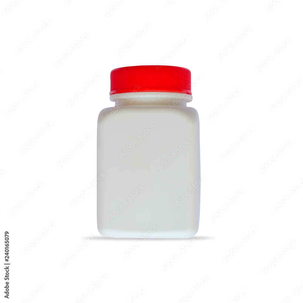 White plastic bottle White plastic bottle