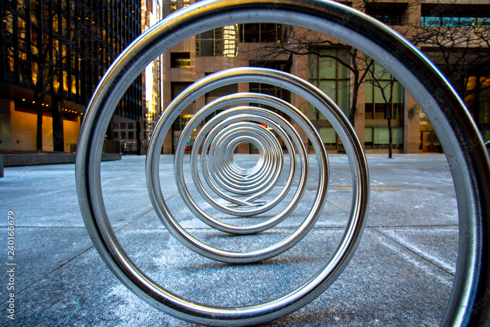 Spiral bike rack online