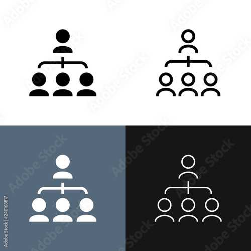 Social Hierarchy Icon Set