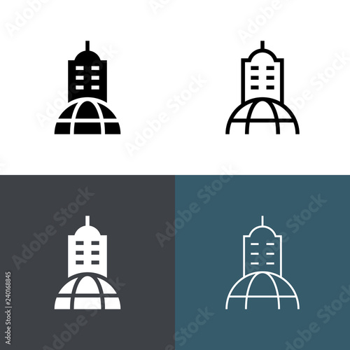World Headquarters Icon Set