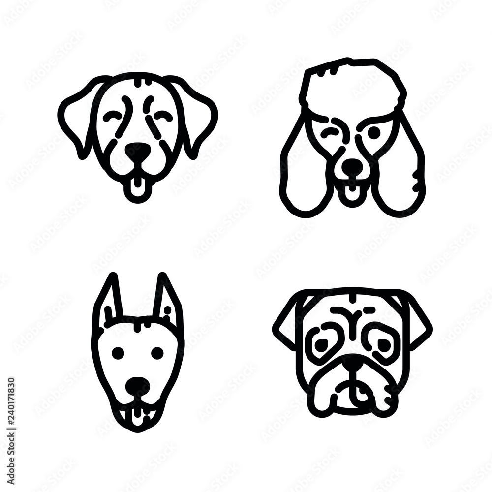 Dogs Icon Set Dogs Icon Set