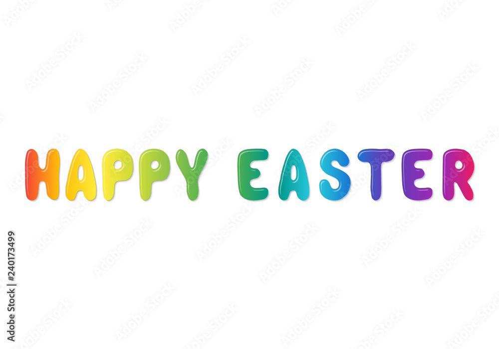 Colorful happy easter on white background. Boiled egg vector symbol. Easter design element. Happy easter eggs. Colorful happy easter on white background. Boiled egg vector symbol. Easter design element. Happy easter eggs.