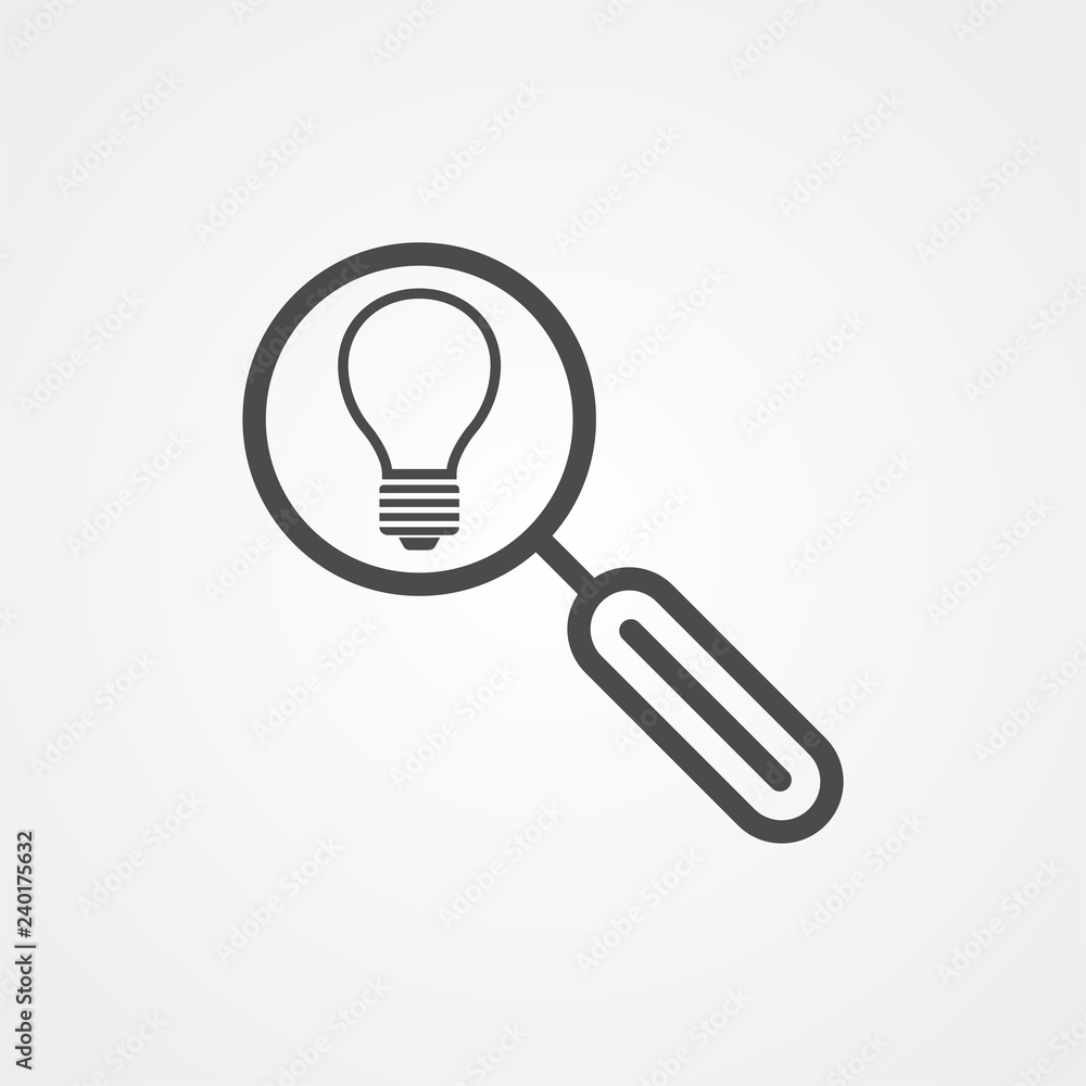 Search idea vector icon sign symbol Search idea vector icon sign symbol