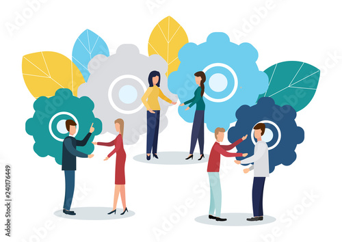 Vector illustration, symbol of competition, competition, corporate conflict