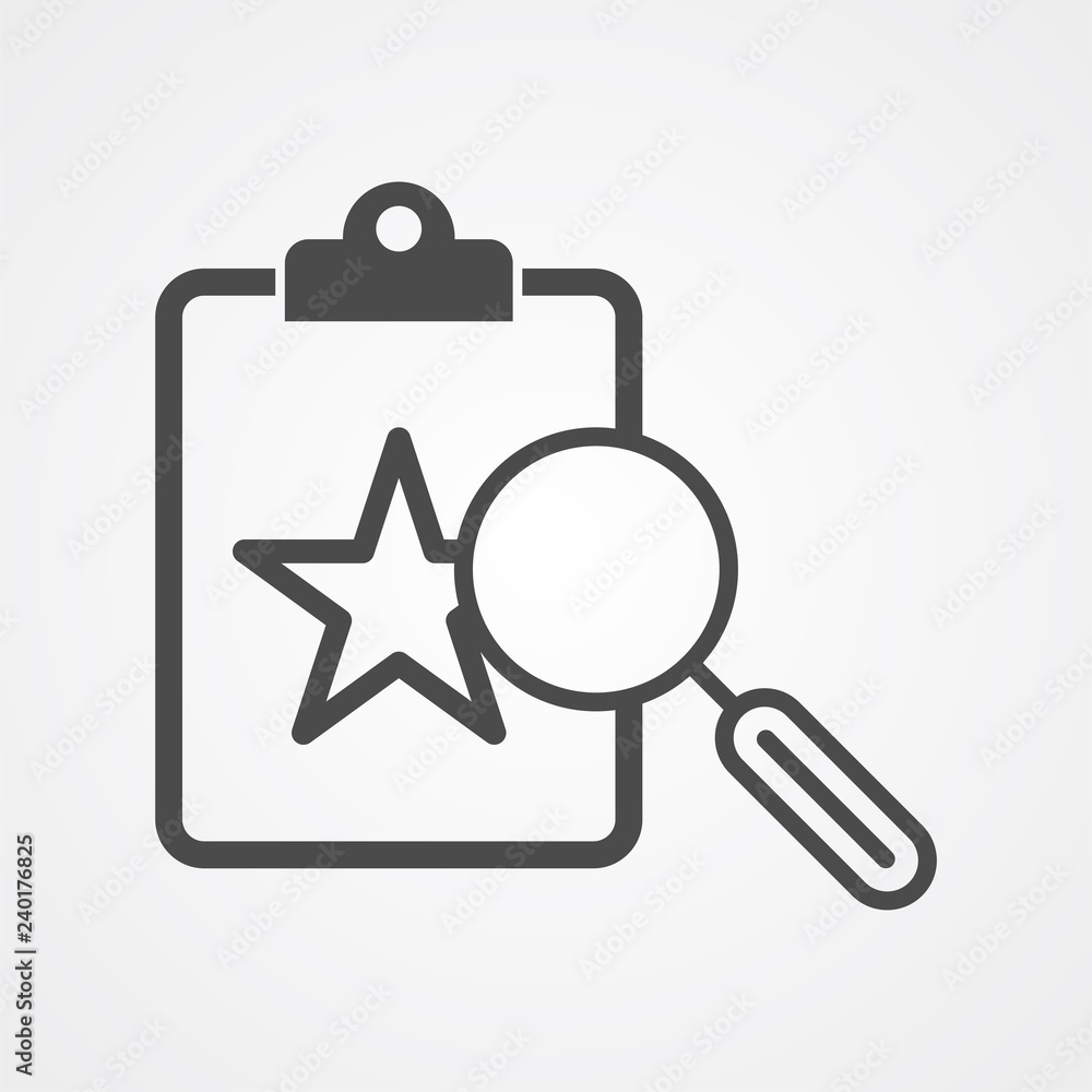 Search clipboard vector icon sign symbol Search clipboard vector icon sign symbol