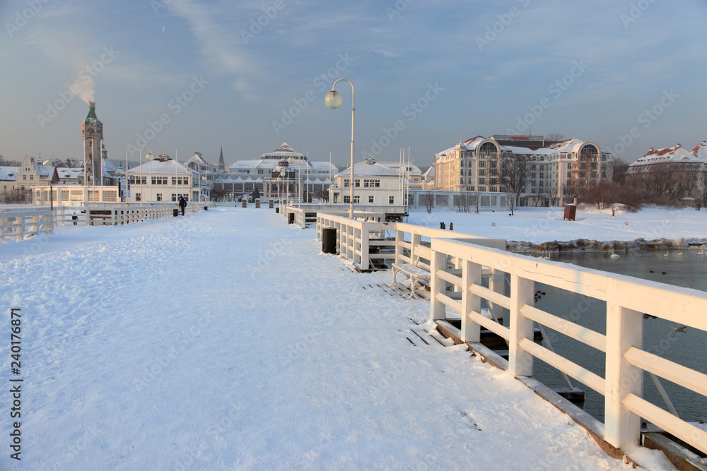 Fototapeta premium Pomorskie region, Poland - December, 2010: Sopot city