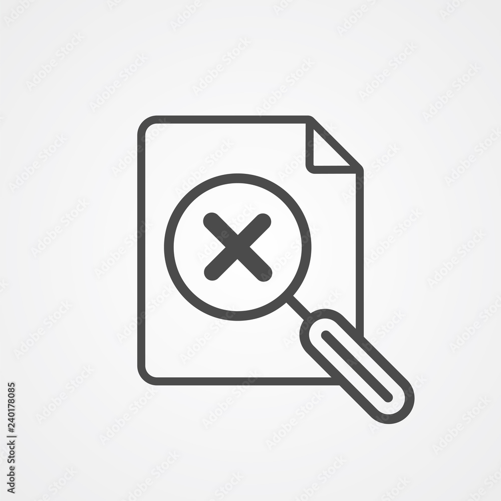 Search file vector icon sign symbol Search file vector icon sign symbol