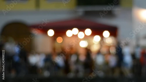 Wallpaper Mural Blurred view of Milan's Navigli Canals, multiple light reflections in water Torontodigital.ca