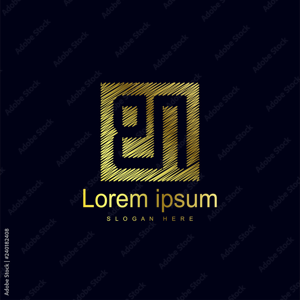 Initial Letter BN Logo Template Vector Design Initial Letter BN Logo Template Vector Design