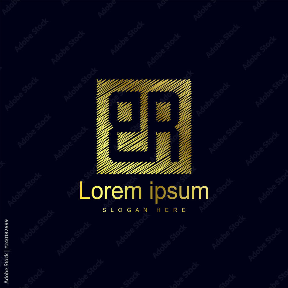 Initial Letter BR Logo Template Vector Design Initial Letter BR Logo Template Vector Design