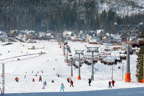 Male Ciche, Tatra Mountains, Poland: February, 2007 - ski lift in Male Ciche