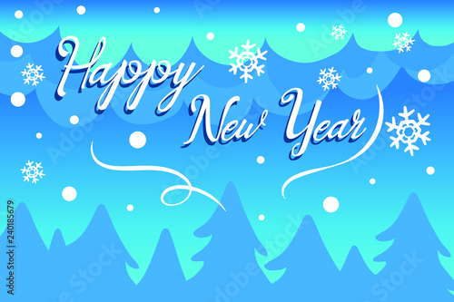 Happy new year text for invitation  greeting card