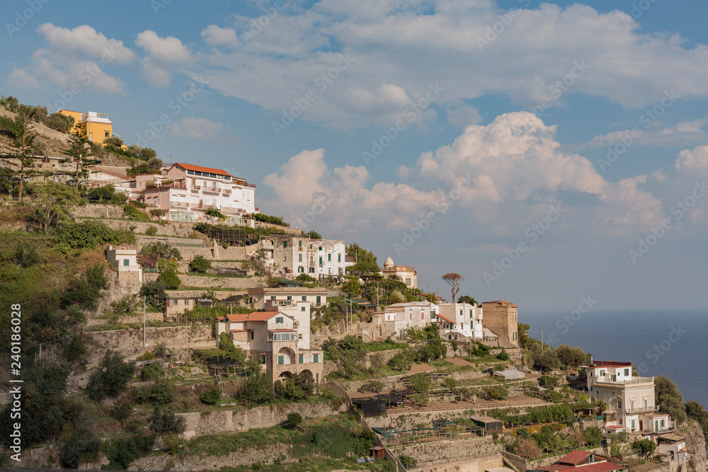 Amalfi Coast Houses on the hill