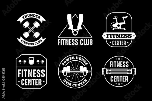 Fitness Badge and Logo, good for print design
