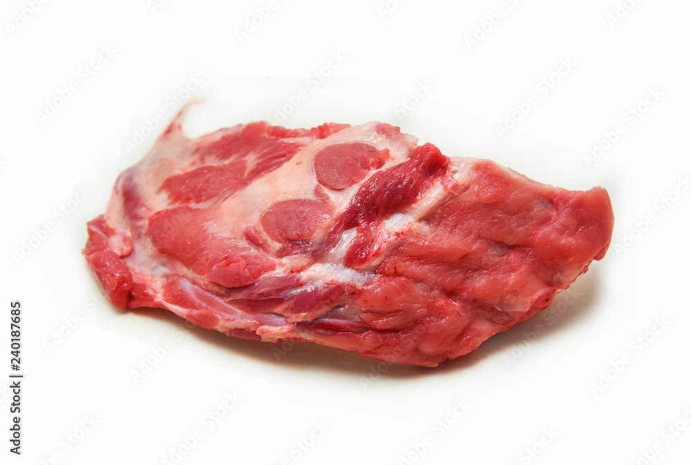 Spare ribs isolated / Raw pork ribs bone spare ribs isolated on white background Spare ribs isolated / Raw pork ribs bone spare ribs isolated on white background