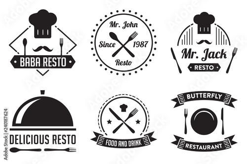 Restaurant Badge and Logo, good for print
