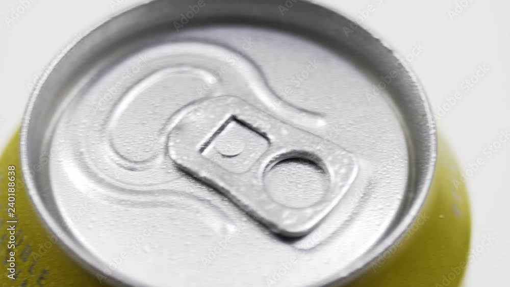 abstract beer can with condensation, water bubbles abstract beer can with condensation, water bubbles