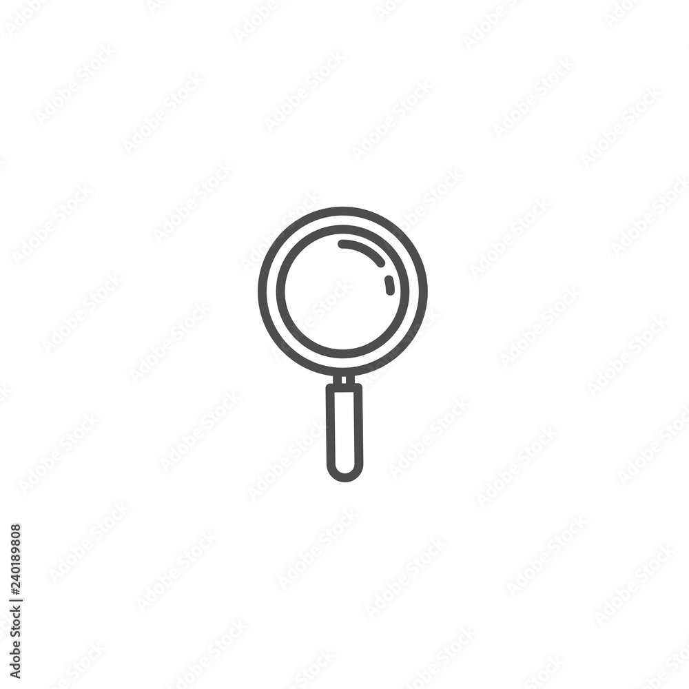 Bulb line icon vector isolated on white background Bulb line icon vector isolated on white background