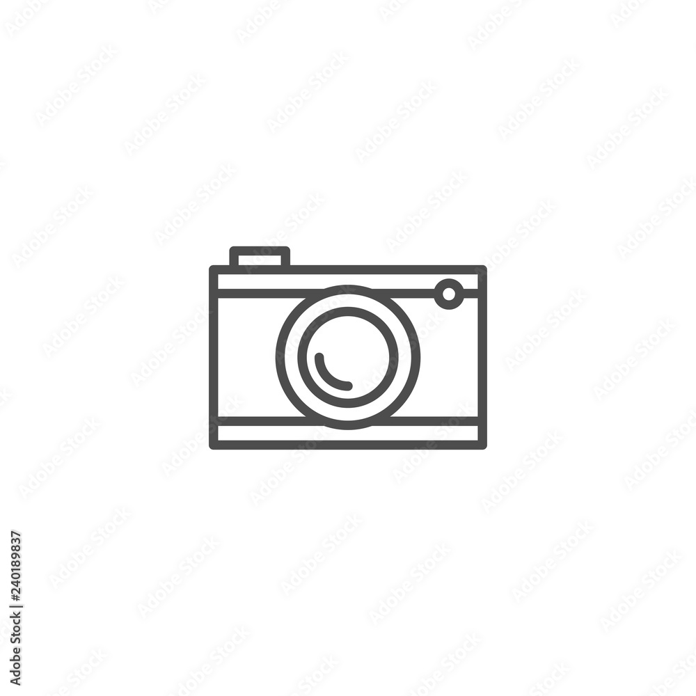 Bulb line icon vector isolated on white background Bulb line icon vector isolated on white background