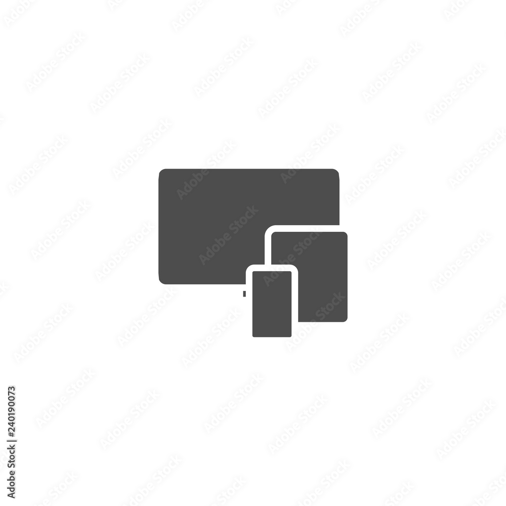 Device flat icon vector isolated on white background Device flat icon vector isolated on white background