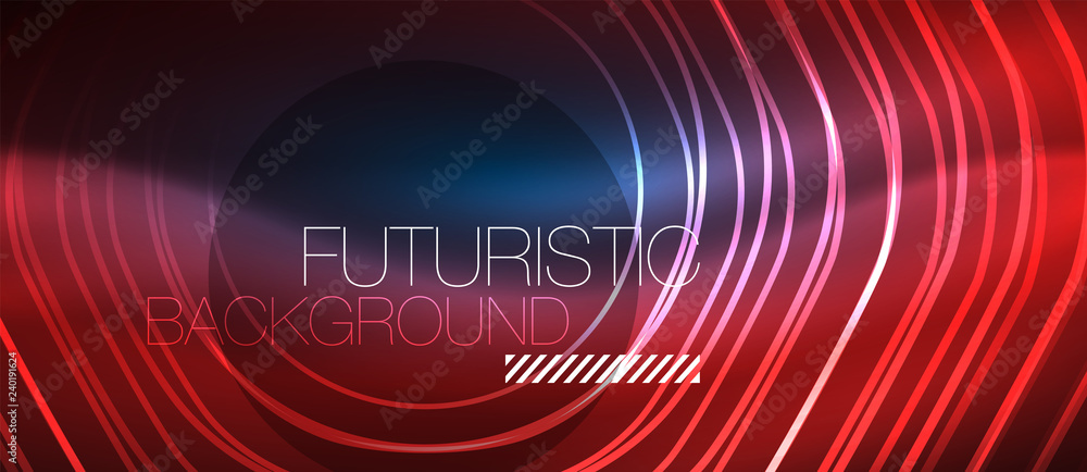 Neon glowing lines, magic energy space blue light concept, abstract background wallpaper design Neon glowing lines, magic energy space blue light concept, abstract background wallpaper design
