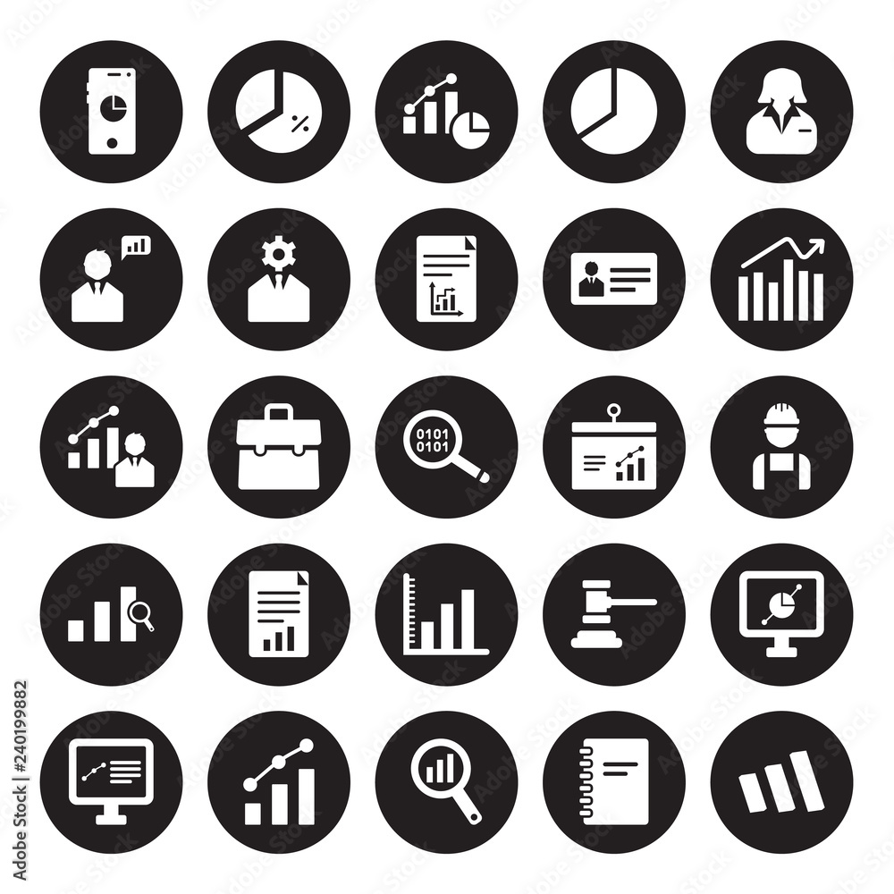 25 vector icon set : Circular graphic of mobile, Agenda, Analysis, analytic Visualization, Analytics, Business analytics graphics, Bars on screen, Bar chart isolated black background. 25 vector icon set : Circular graphic of mobile, Agenda, Analysis, analytic Visualization, Analytics, Business analytics graphics, Bars on screen, Bar chart isolated black background.