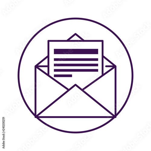 envelope mail isolated icon