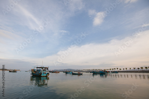 Fishing boat on the sea in Vietnam © caxa75onohoi