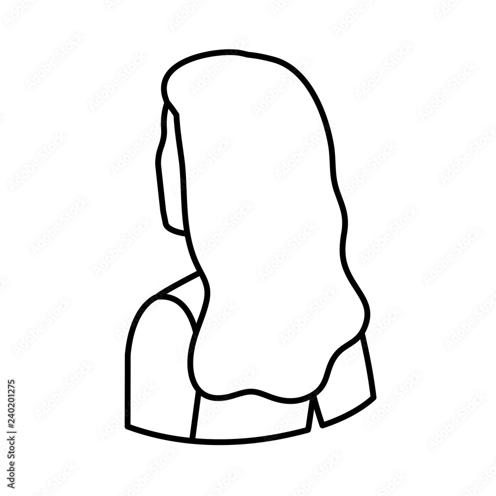 elegant businesswoman back avatar character elegant businesswoman back avatar character