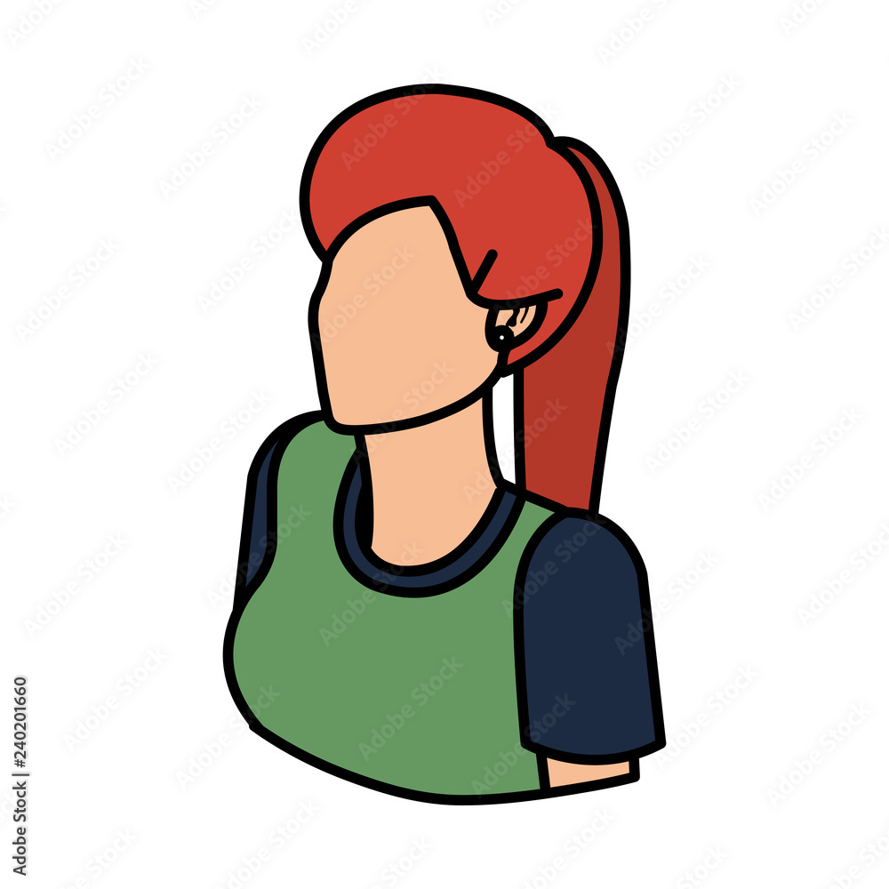Obraz premium beautiful and young woman character