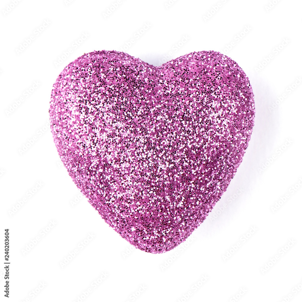 Pink heart isolated Pink heart isolated