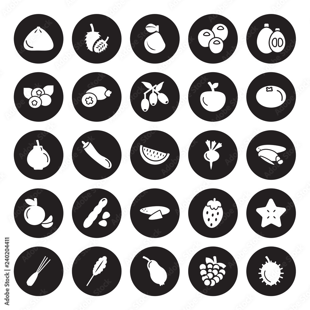 25 vector icon set : Satsuma, Raspberry, Rose apple, Spinach, Spring onion, mandarin, Turnip, Sweet potato, Tangerine, Cranberry, Soursop, Ugli fruit isolated on black background. 25 vector icon set : Satsuma, Raspberry, Rose apple, Spinach, Spring onion, mandarin, Turnip, Sweet potato, Tangerine, Cranberry, Soursop, Ugli fruit isolated on black background.