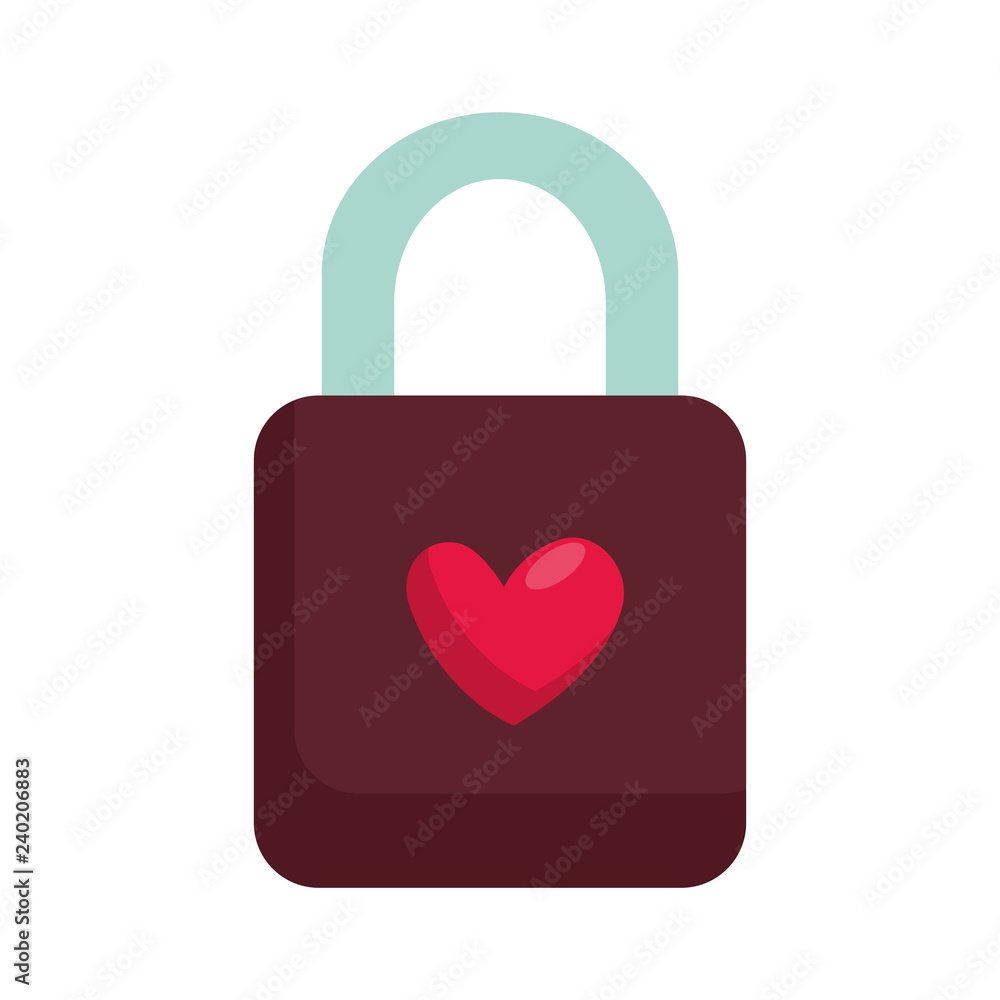 padlock with heart love icon padlock with heart love icon