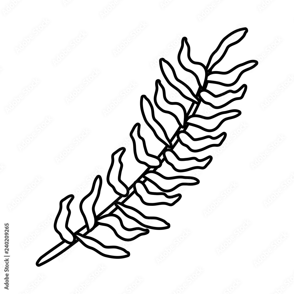 branch with leafs icon branch with leafs icon