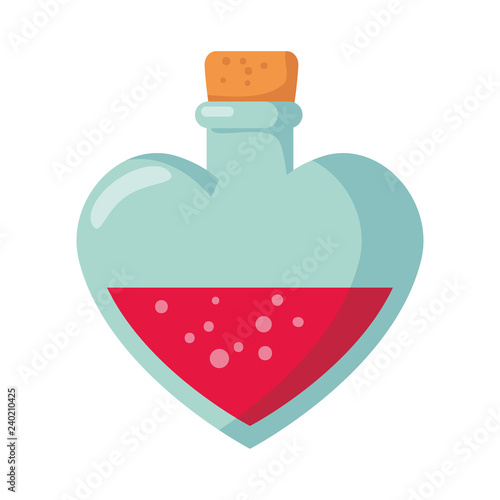 bottle with heart shape