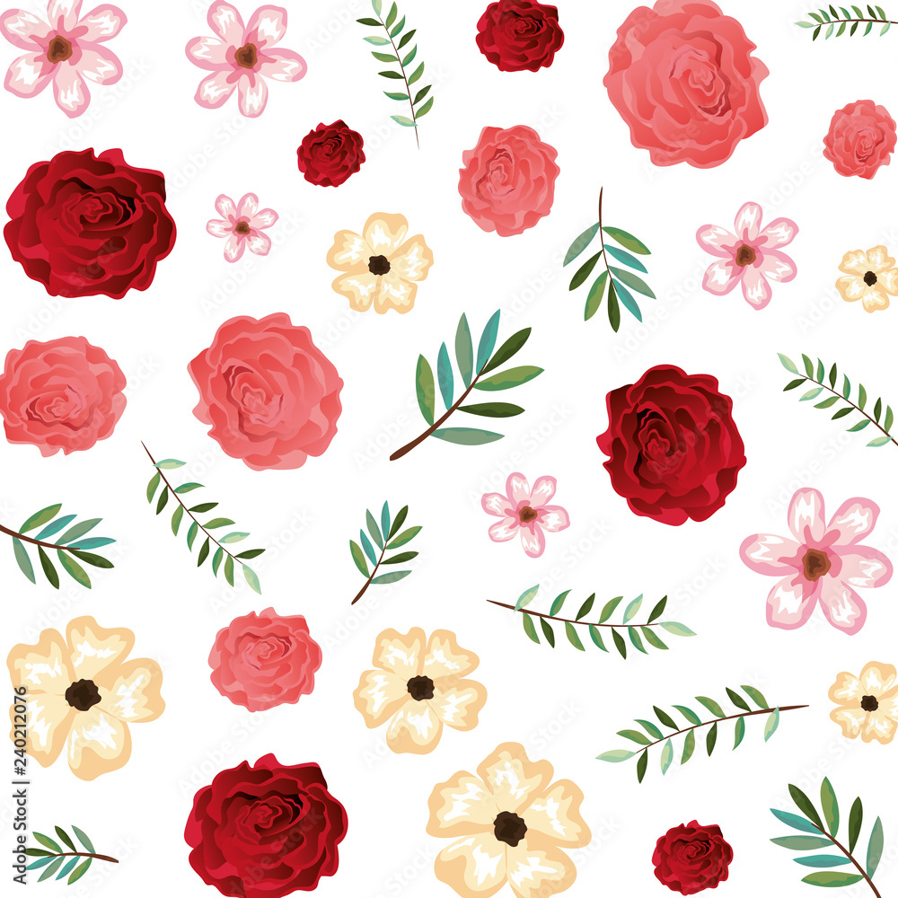 beautiful flowers and roses pattern beautiful flowers and roses pattern